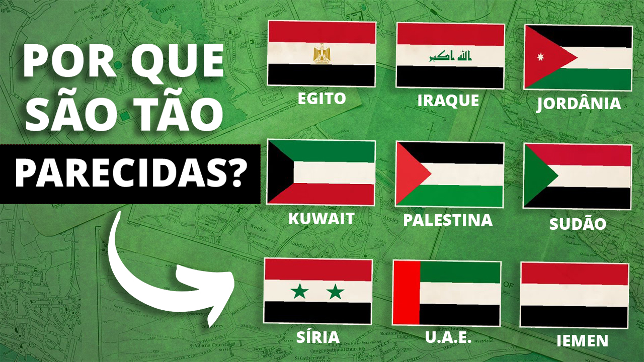 Por que os Países Árabes têm Bandeiras Semelhantes?